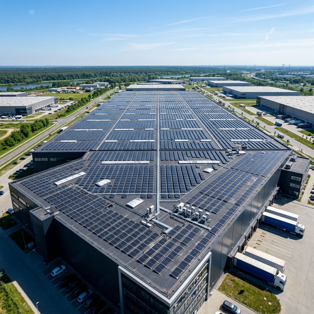 Utility-Scale Industrial Solar Station